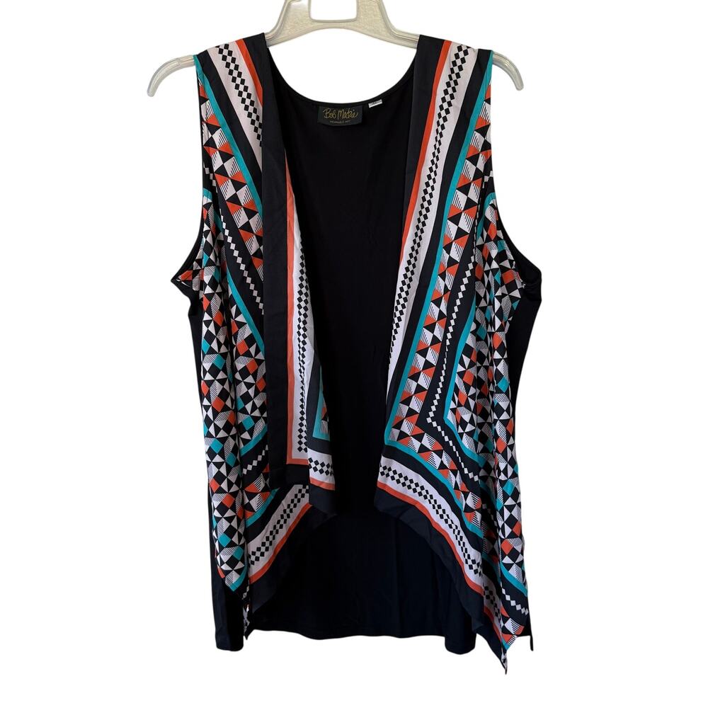 Bob Mackie Size 2X multicolor vest